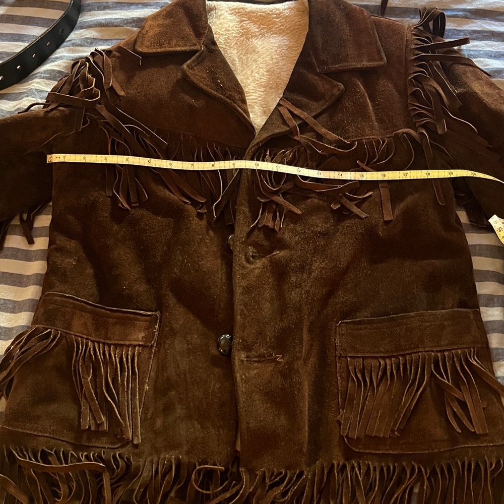 Brown Suede Fringe Jacket - Picture 12 of 13